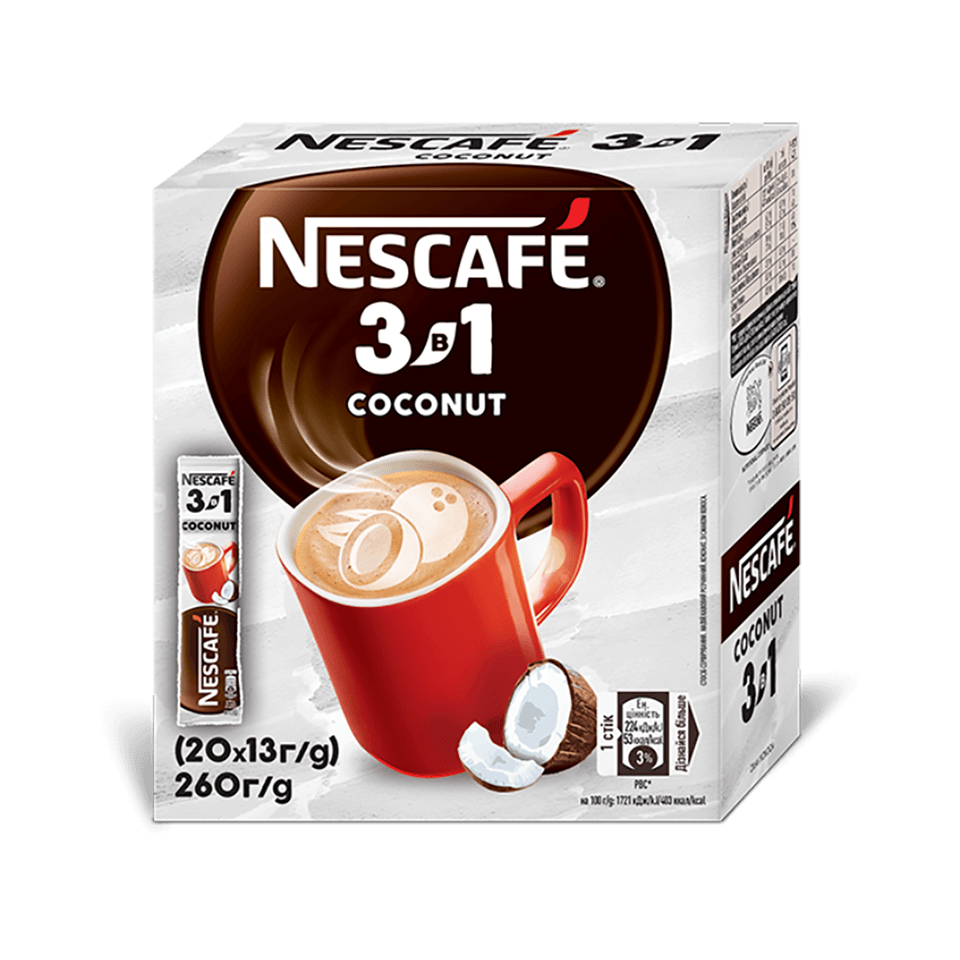 Кавовий напій Nescafé® 3в1 Коконат |Nescafé® UA
